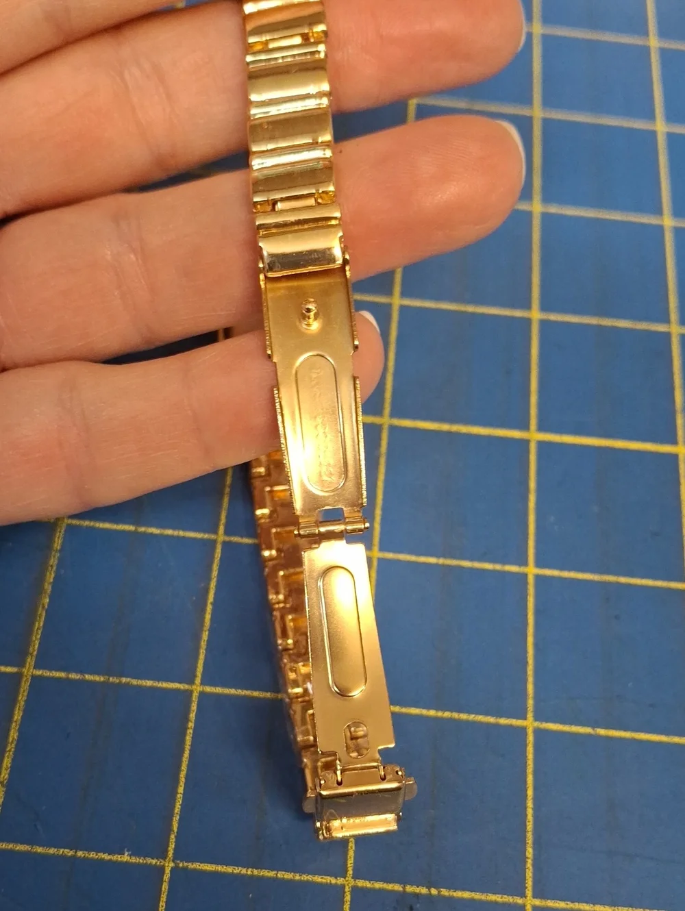 Ximili Gold-Tone Bracelet Watch with Mint Green Dial New